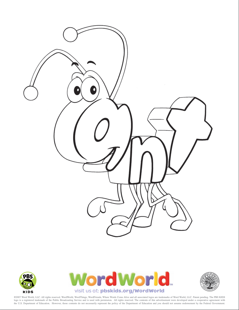 WordWorld Printable Activities